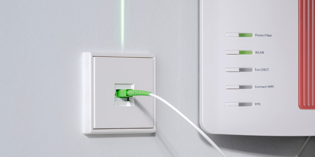 Die neuen Glasfaser-Anschlussdosen bei Elektro Gernert in Rödelsee