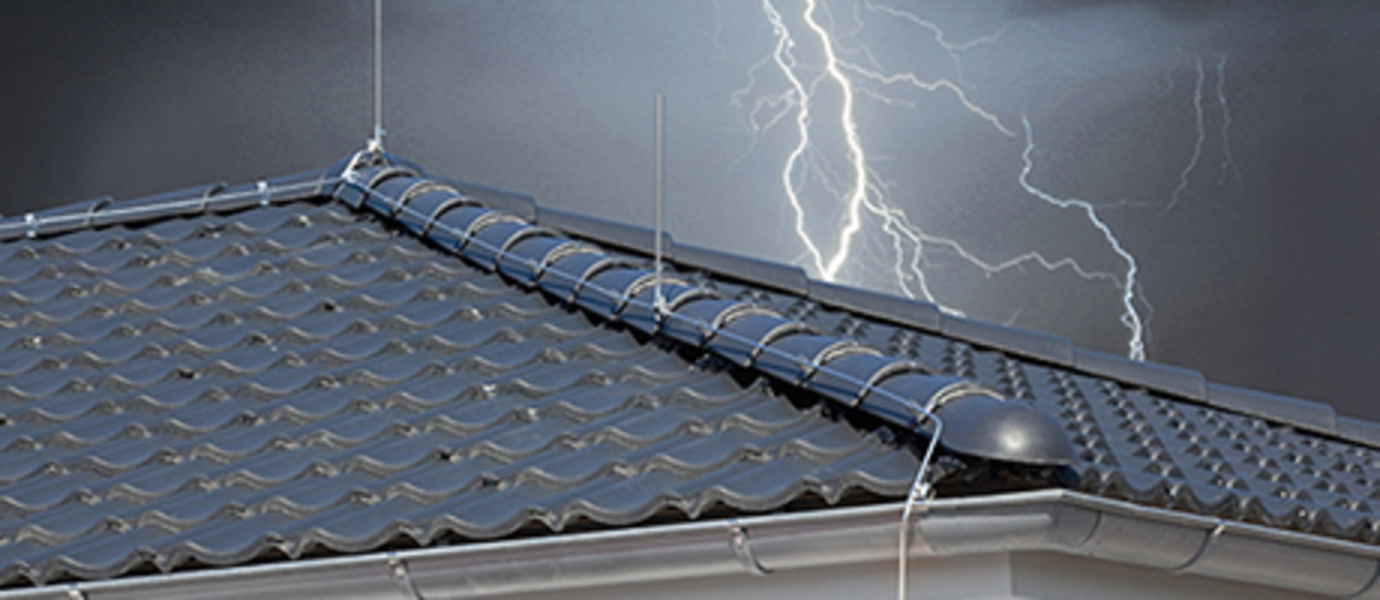 Äußerer Blitzschutz bei Elektro Gernert in Rödelsee